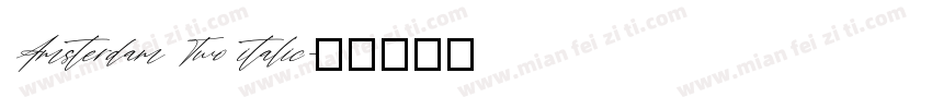 Amsterdam Two italic字体转换